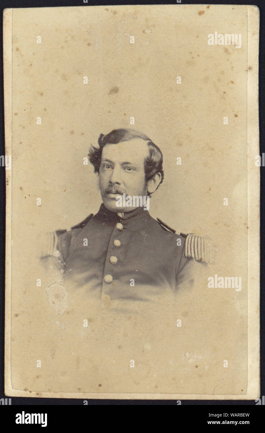 Doc Frier, surgeon, U.S.A., Mount Plesant(?) Hospital, head-and-shoulders studio portrait, facing front, wearing military uniform Stock Photo