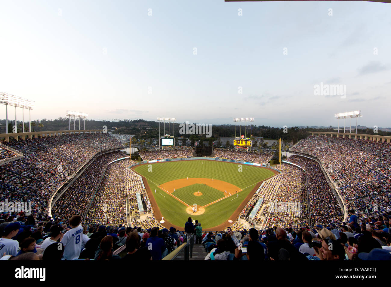 Dodger Stadium, Los Angeles, California Stock Photo