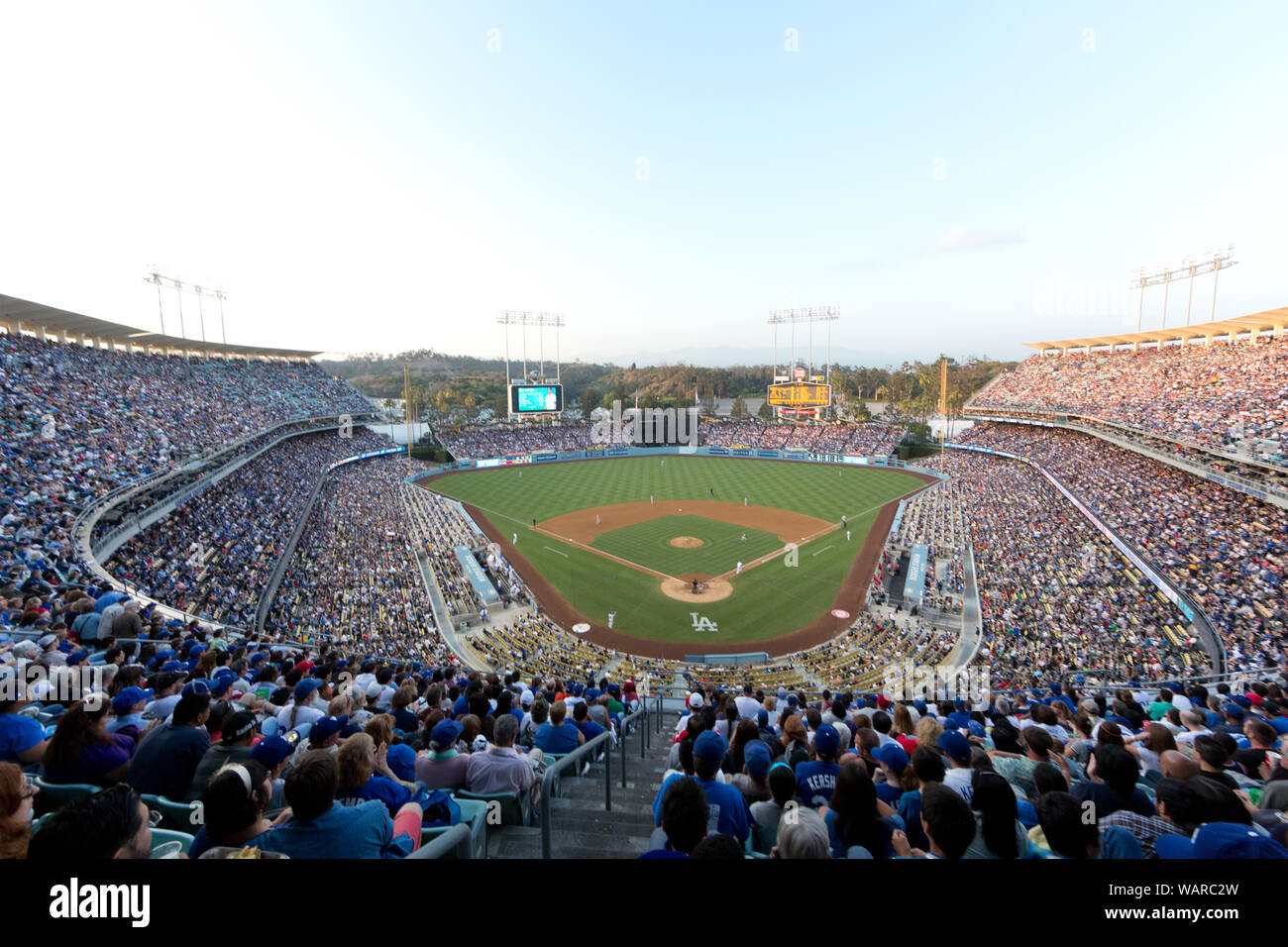 Dodger Stadium, Los Angeles, California Stock Photo