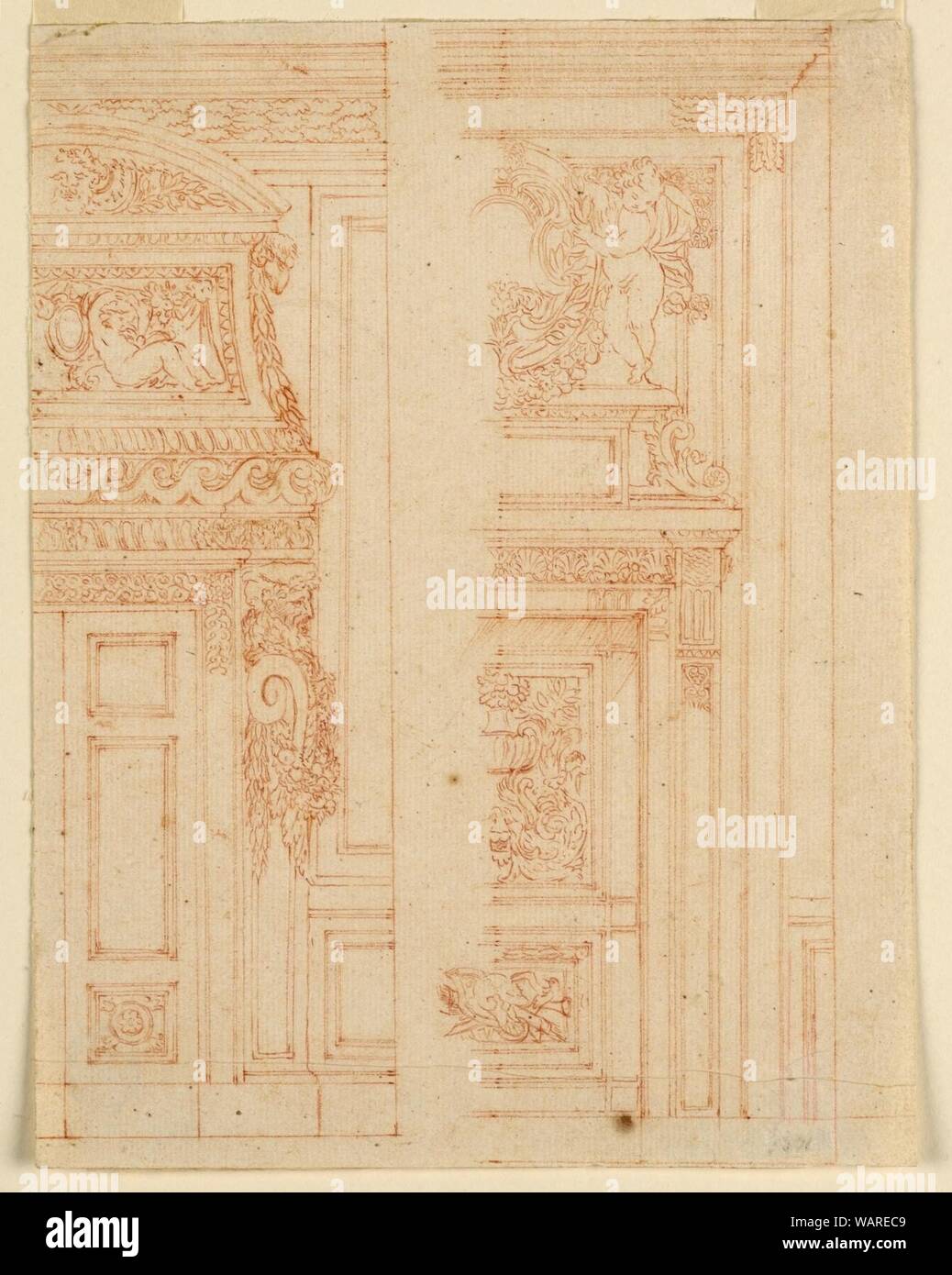 Drawing Elevations Of A Door Door Frames Overdoor And