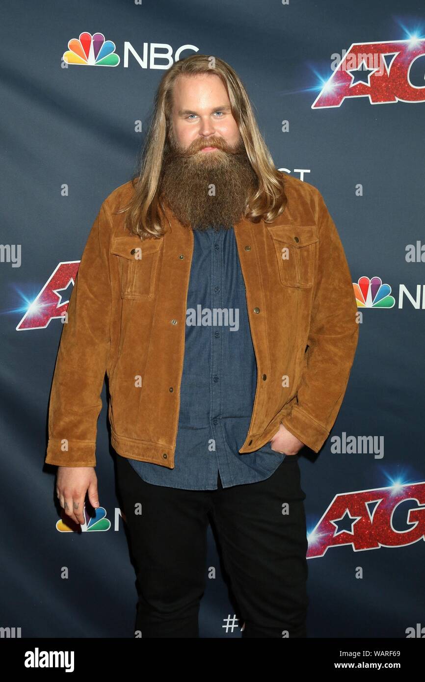 Los Angeles, CA. 20th Aug, 2019. Chris Kla¨fford at arrivals for AMERICA'S GOT TALENT Live Screening, The Dolby Theatre at Hollywood and Highland Center, Los Angeles, CA August 20, 2019. Credit: Priscilla Grant/Everett Collection/Alamy Live News Stock Photo