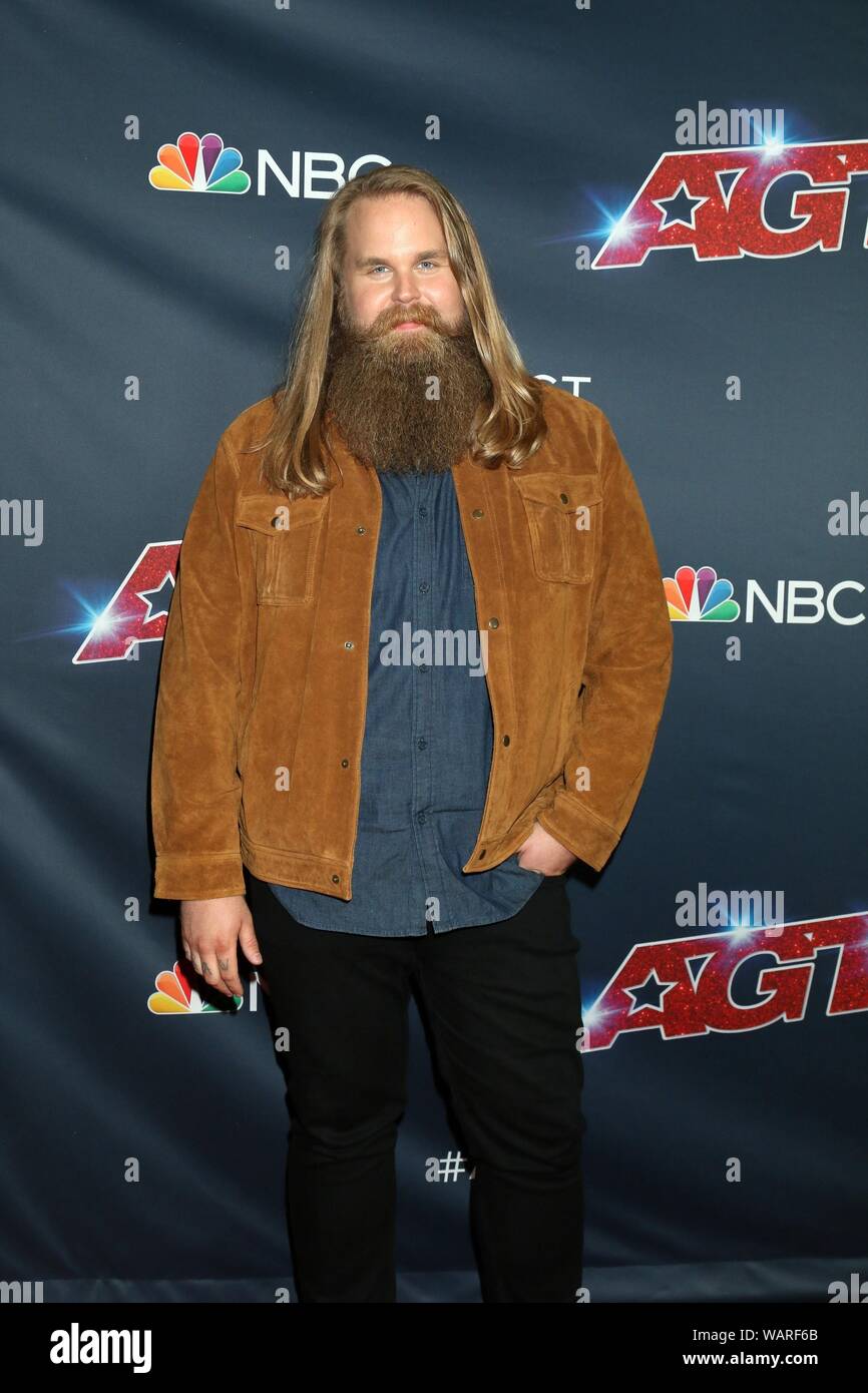 Los Angeles, CA. 20th Aug, 2019. Chris Kla¨fford at arrivals for AMERICA'S GOT TALENT Live Screening, The Dolby Theatre at Hollywood and Highland Center, Los Angeles, CA August 20, 2019. Credit: Priscilla Grant/Everett Collection/Alamy Live News Stock Photo