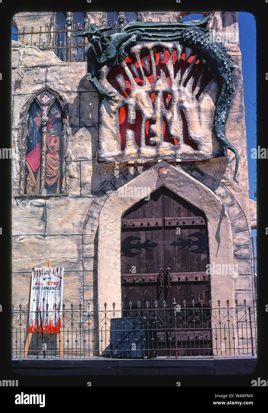 Doorway to Hell haunted house, Seaside Heights, New Jersey Stock Photo