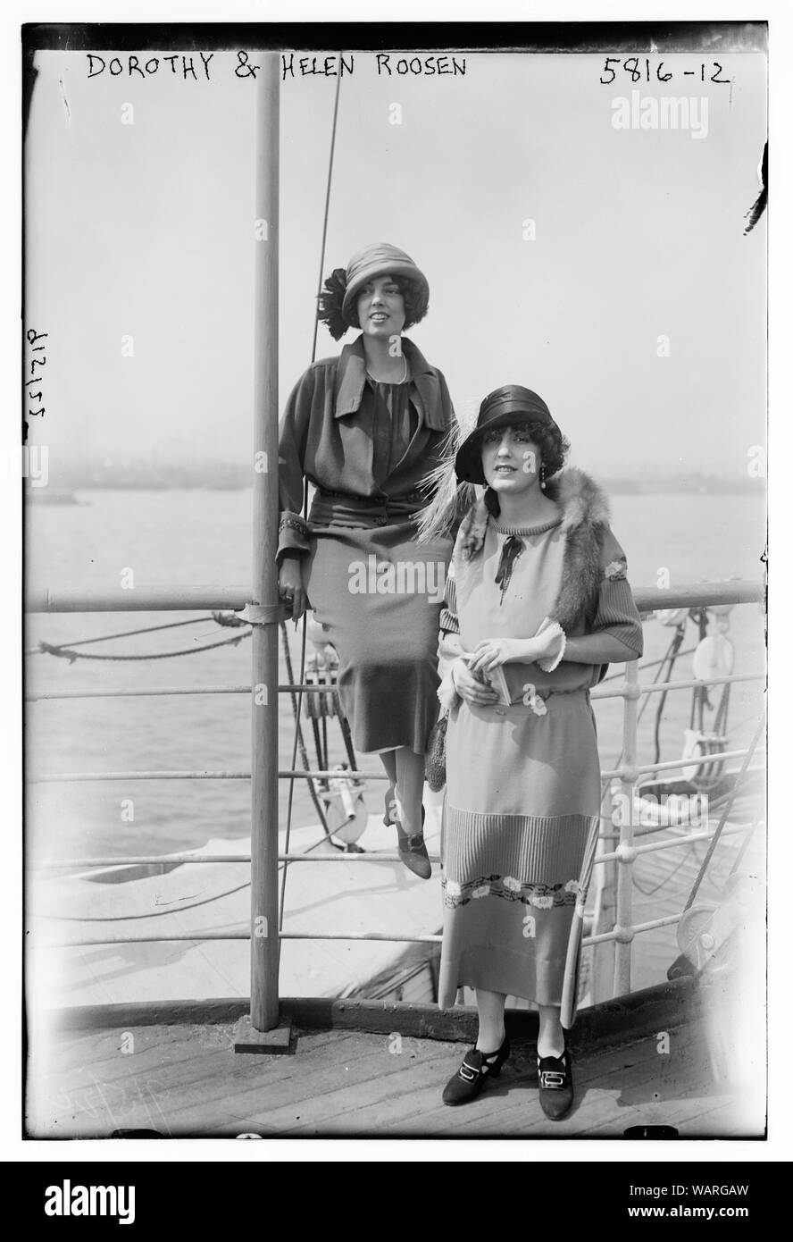 Dorothy and Helen Roosen Stock Photo