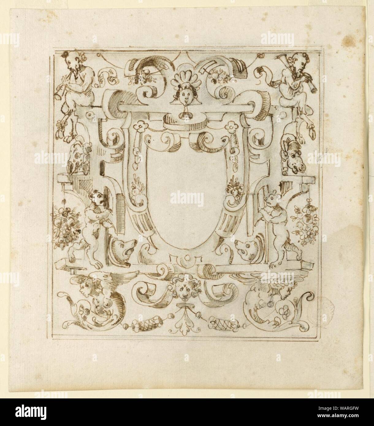 Grotesque Drawings Drawing, Grotesque Design, early 17th century Stock Photo - Alamy