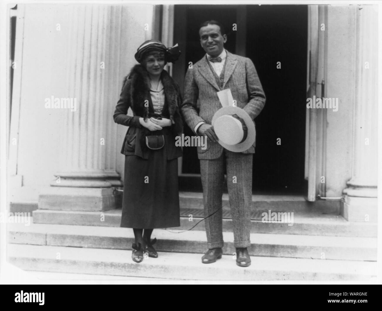 Doug and Mary are White House visitors Stock Photo