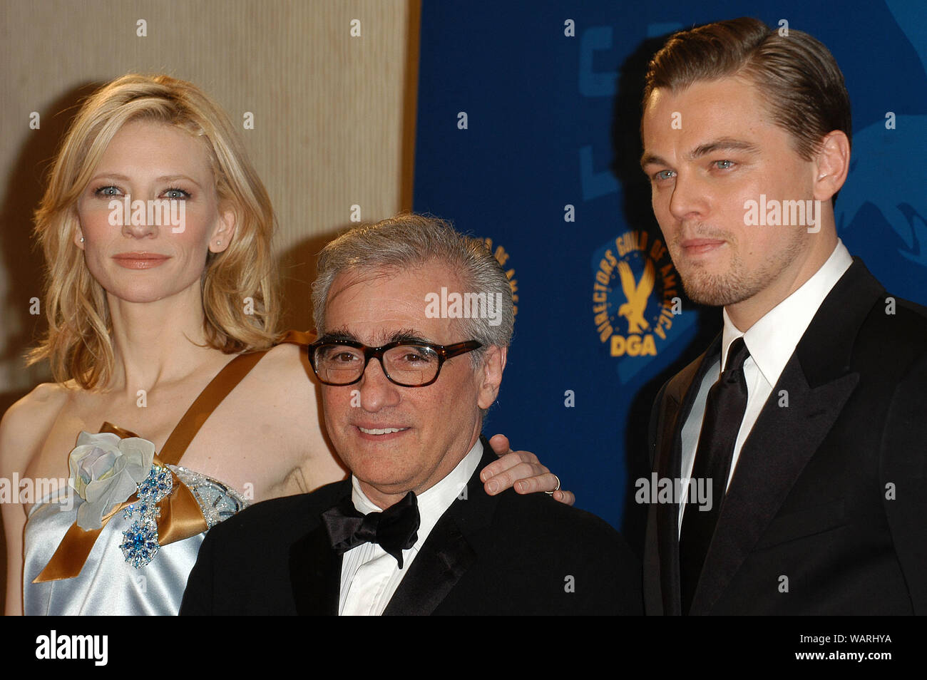 Leonardo DiCaprio and Cate Blanchett as Howard Hughes and
