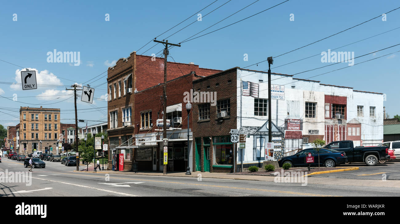 Downtown buildings in Spencer, West Virginia Stock Photo Alamy