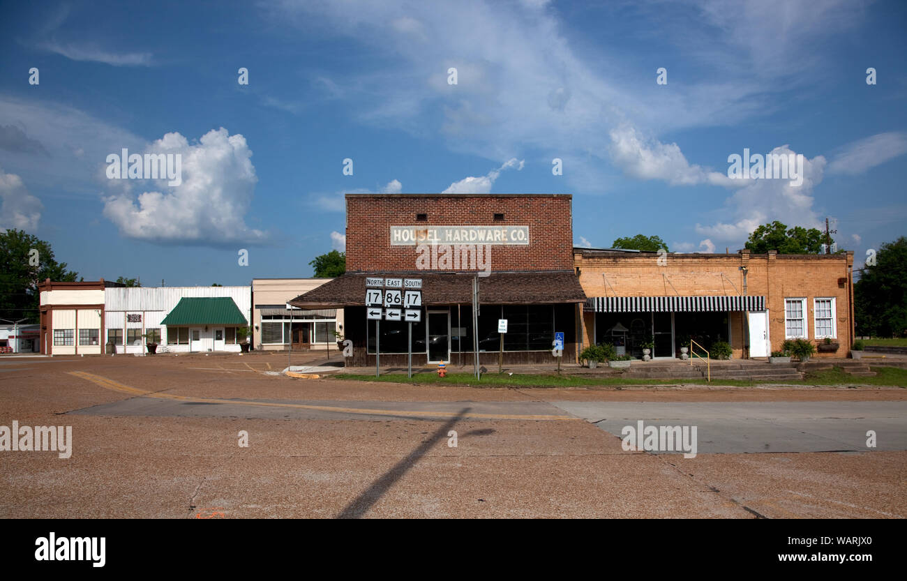 Downtown historic Carrollton, Alabama Stock Photo