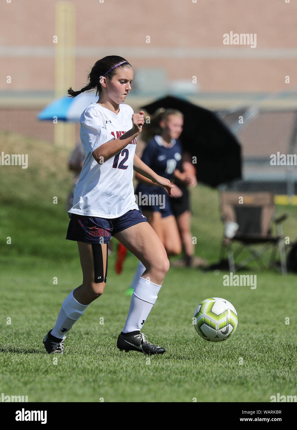 Girls soccer action with Lake City High School vs. Coeur d'Alene Charter in Coeur d'Alene, Idaho