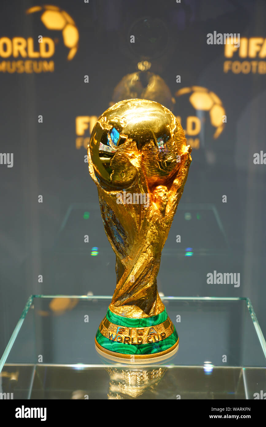 Switzerland: One of the FIFA-Football Trophies Exhibited at the Editorial  Stock Image - Image of football, city: 119009624