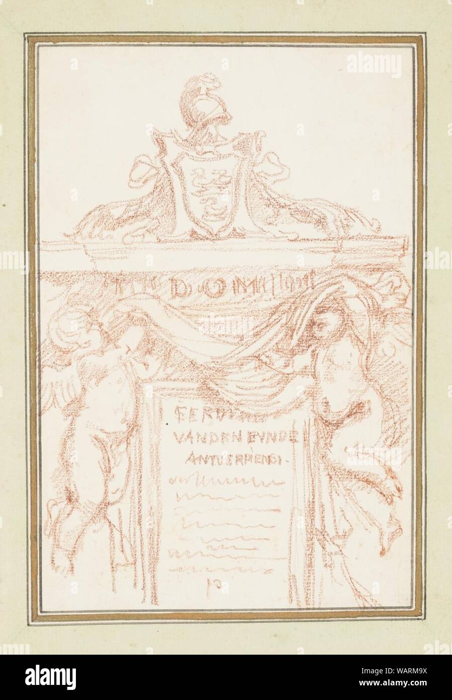 Drawing, Monument to Ferdinand van den Eynde in S. Maria dell'Anima, ca. 175970 Stock Photo Alamy Drawing, Monument to Ferdinand van den Eynde in S. Maria dell'Anima, ca. 175970 Stock Photo Alamy