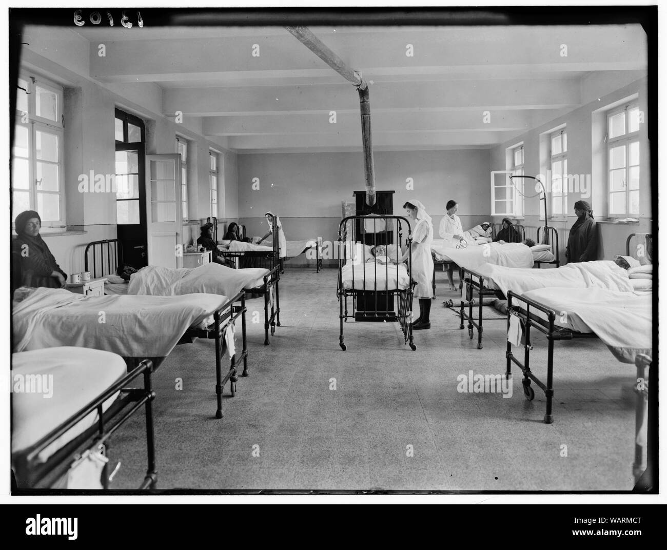 Dr. C. MacLean, Ajlun. Gilead Mission Hospital. The women's ward Stock