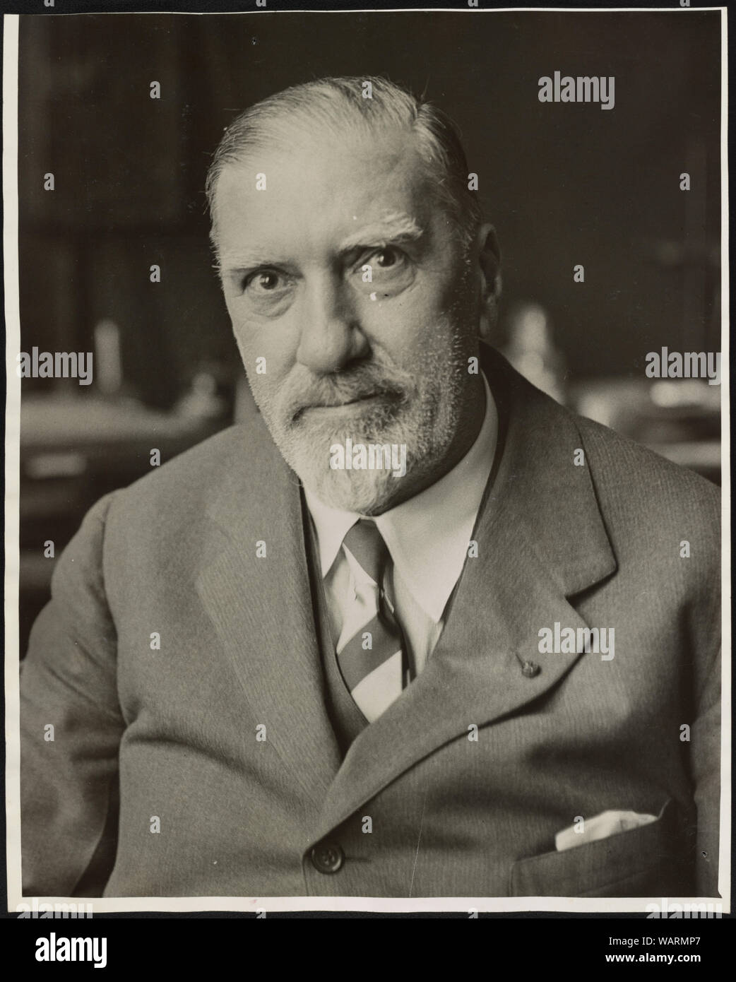 Dr. Charles Norris, New York City's first chief medical examiner Stock ...
