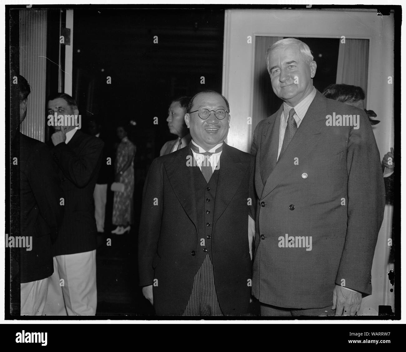 Dr. H.H. Kung, Jesse Jones[?] Stock Photo - Alamy