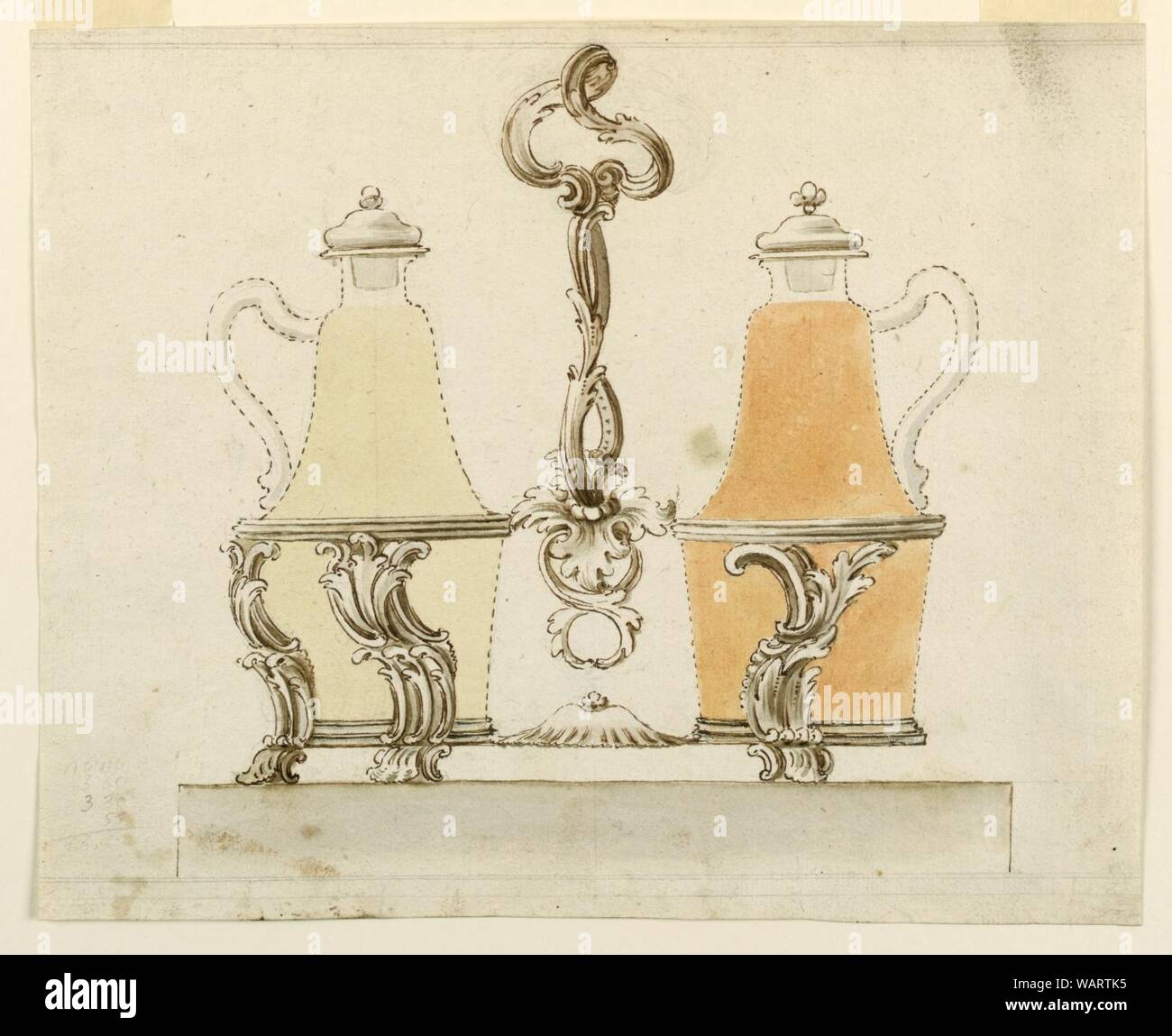 Drawing, Project for a Cruet Frame, 175075 Stock Photo Alamy