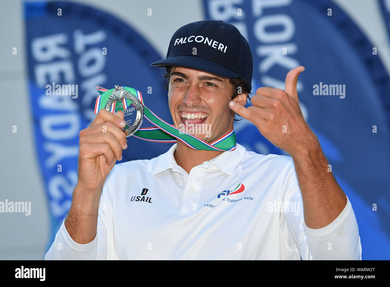 Kanagawa, Japan. Credit MATSUO. 21st Aug, 2019. Mattia Camboni (ITA