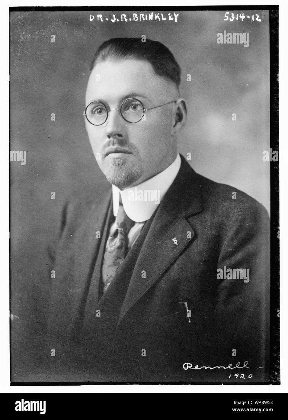 Dr. J.R. Brinkley Stock Photo Alamy
