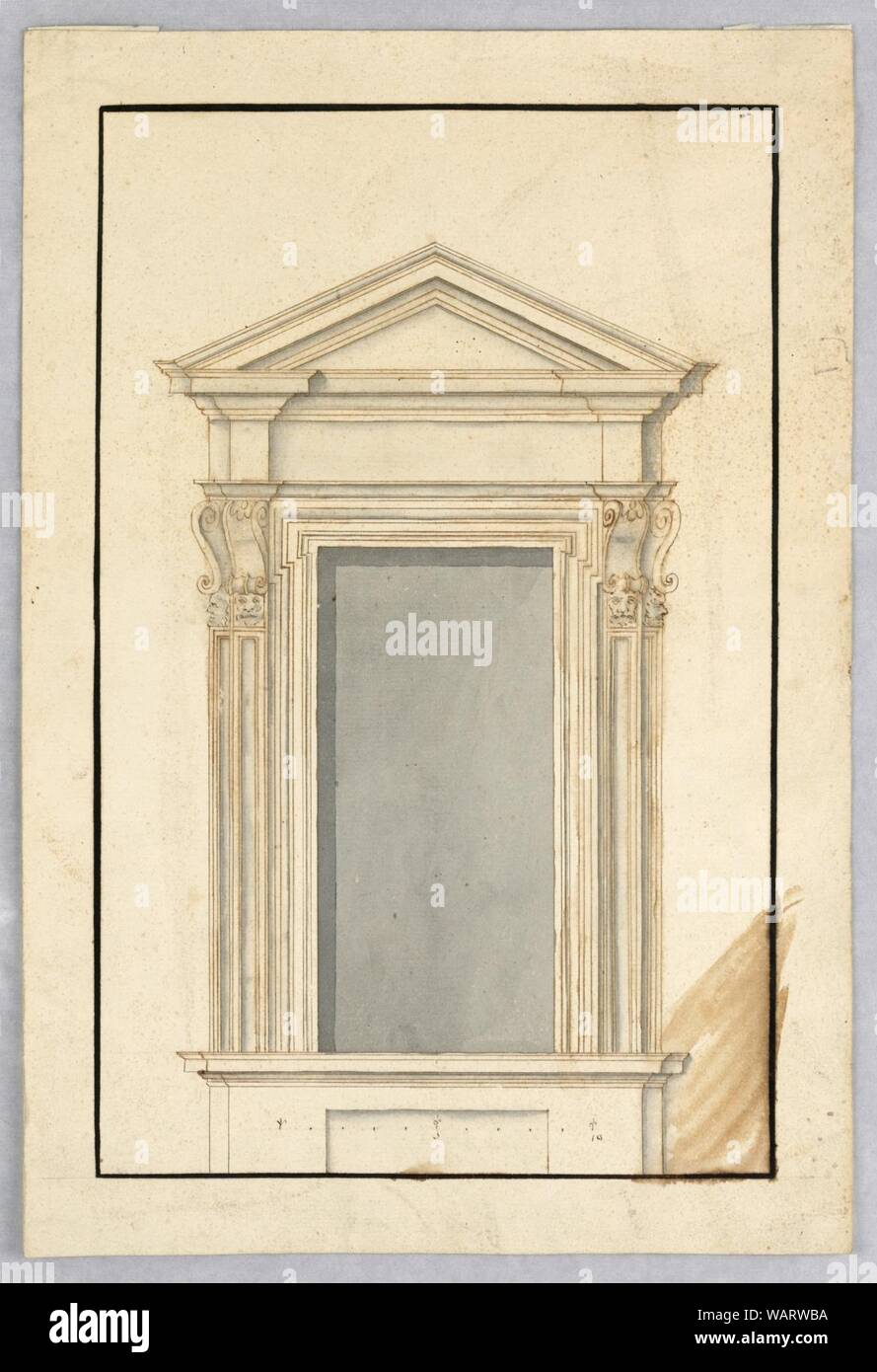 Drawing, Project for a Window Case, 1650–1700 Stock Photo - Alamy