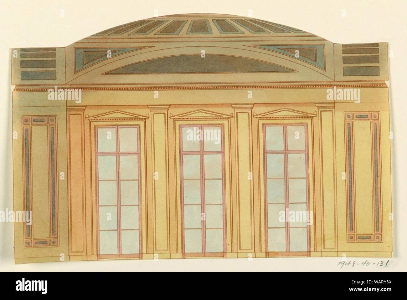 Drawing, Side Wall Elevation, 181522 Stock Photo Alamy