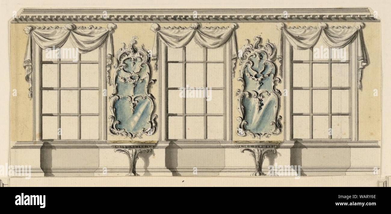 Drawing, Side Wall Elevation, 181522 Stock Photo Alamy