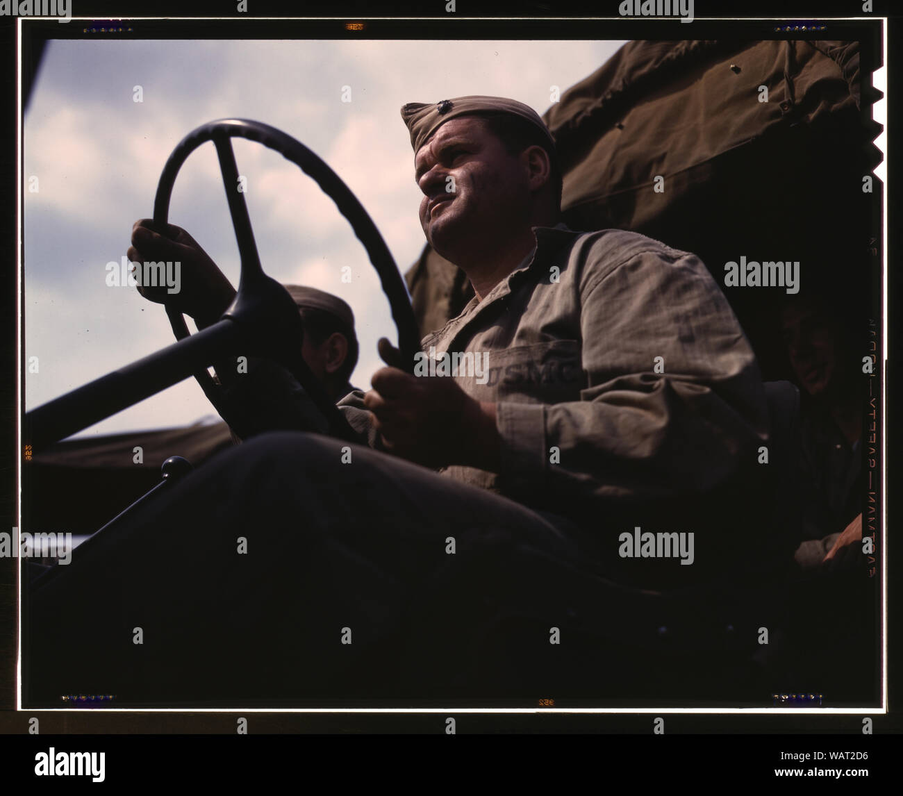 Driver of Marine truck at New River, N.C Stock Photo - Alamy