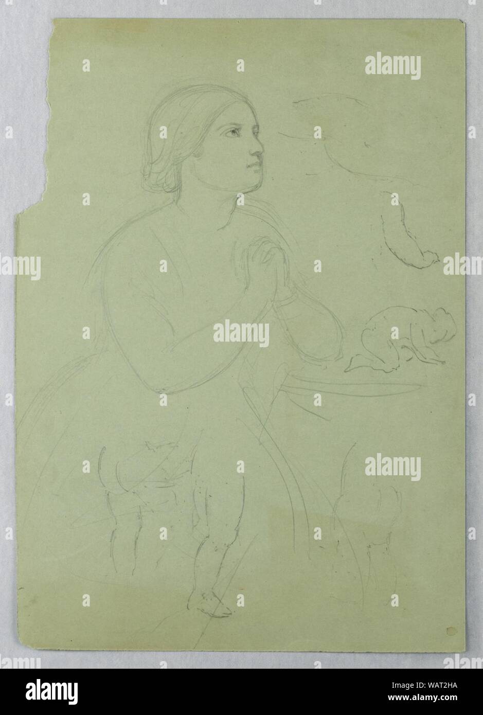 Drawing, Study for ‘Communion of t, 1845 Stock Photo - Alamy