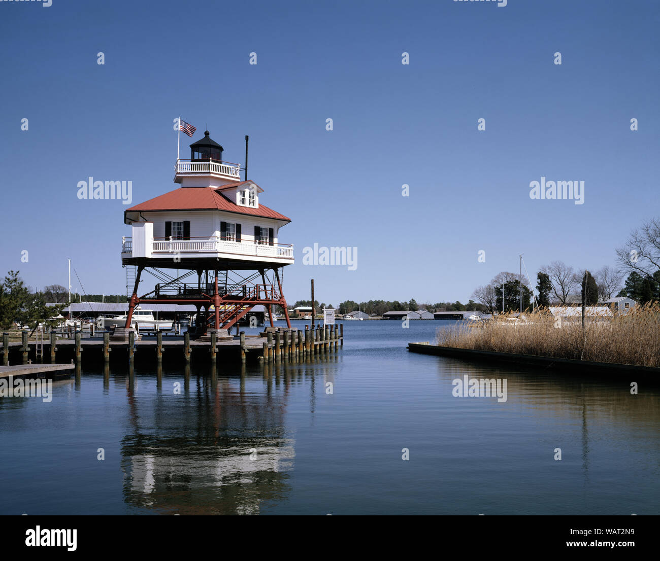 Drum Point Lighthouse, Solomons, Maryland Stock Photo Alamy