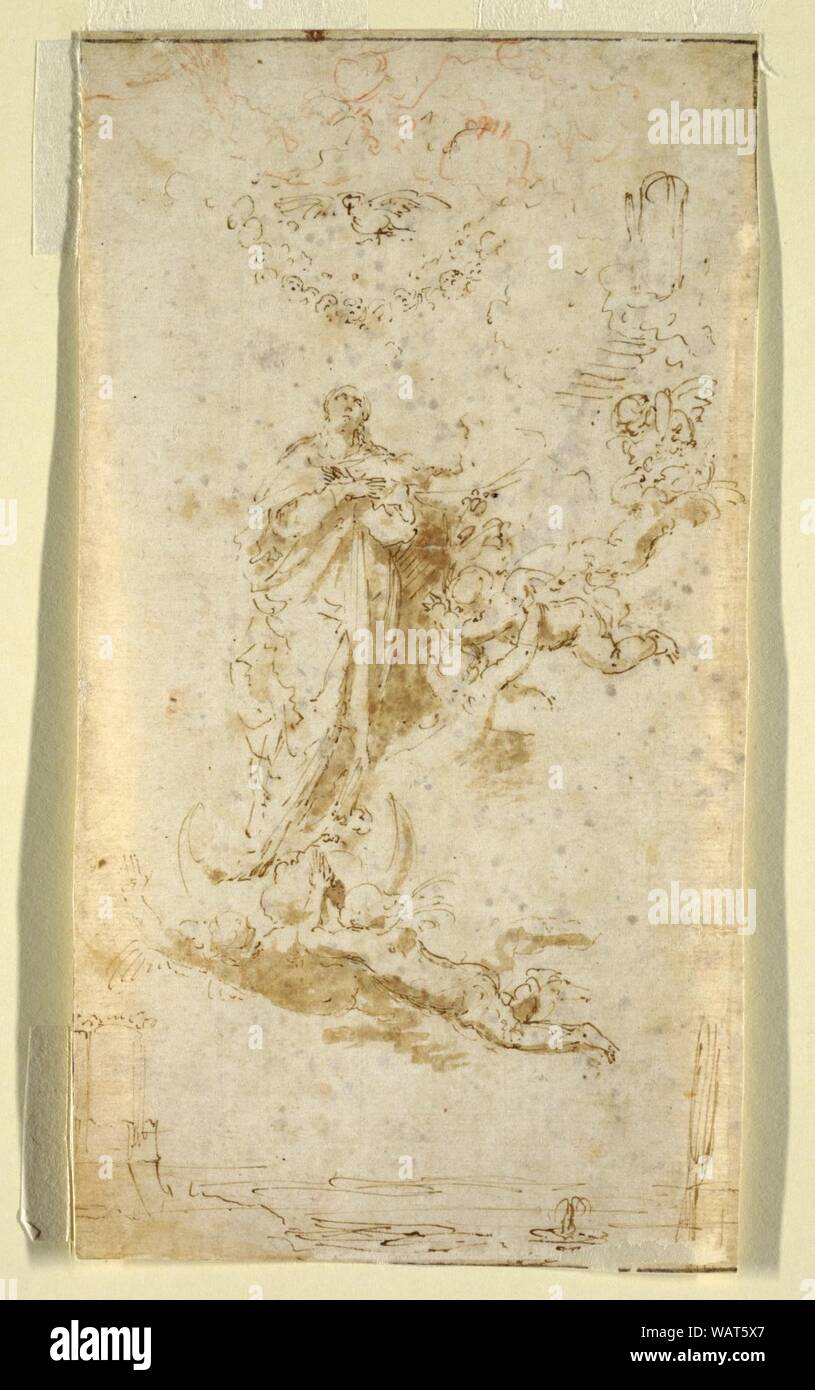 Drawing, The Immaculate Conception, ca. 1640 Stock Photo - Alamy