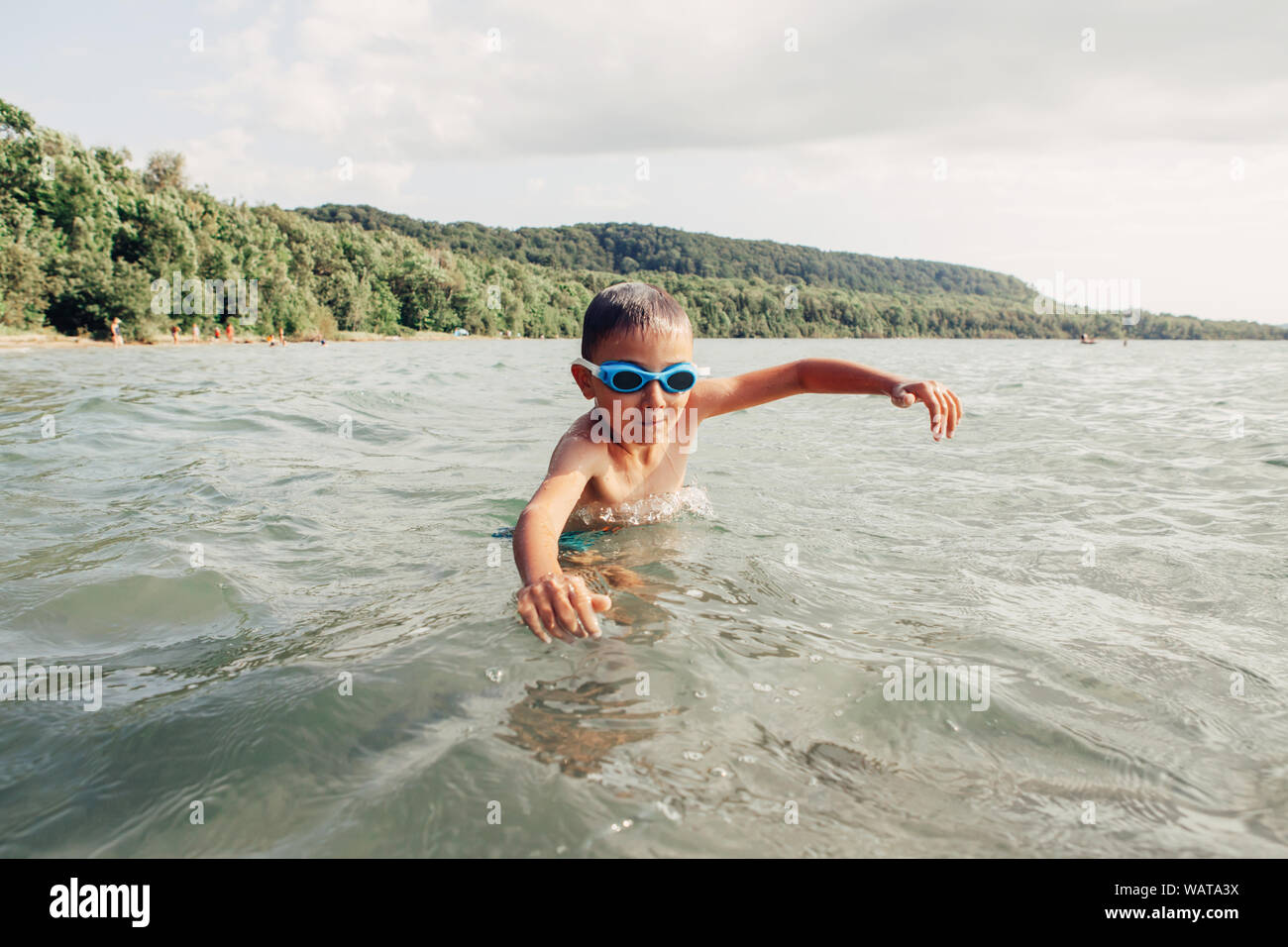 Boy Diving Into River High Resolution Stock Photography and Images - Alamy