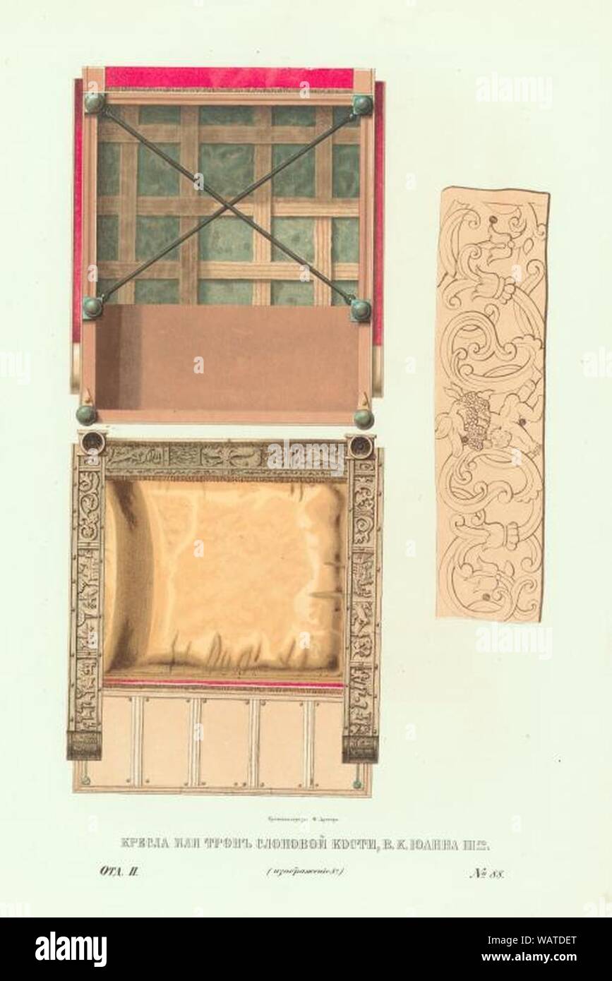 Drevnosti RG v2 ill088 Ivan IV's ivory throne Stock Photo Alamy