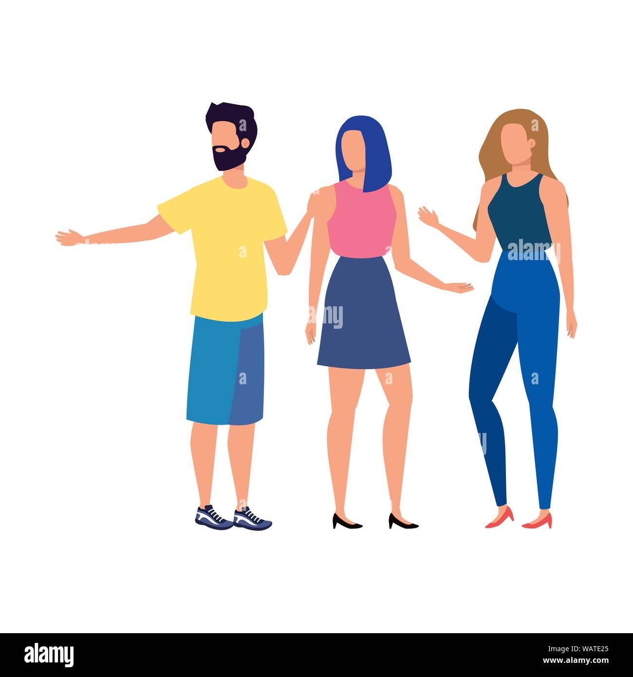group of people avatars characters Stock Vector Image & Art - Alamy
