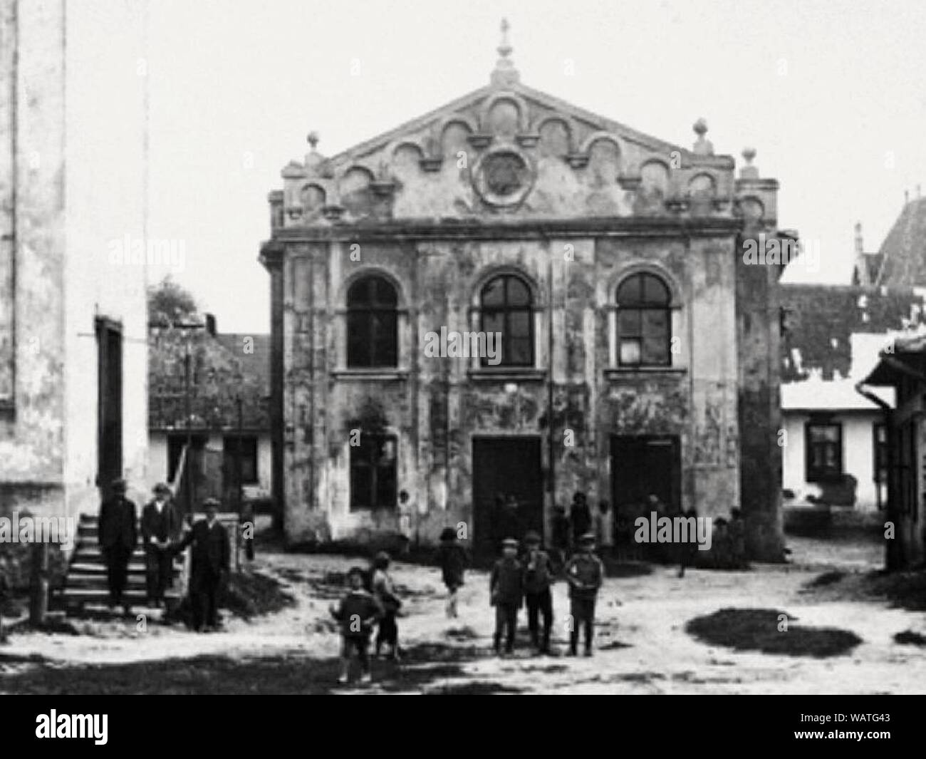 Drohobycz,Old synagogue. Stock Photo