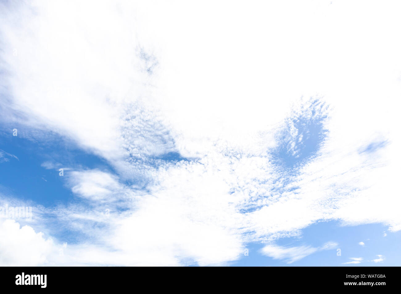 Beautiful blue sky with cloudy background and texture Stock Photo - Alamy