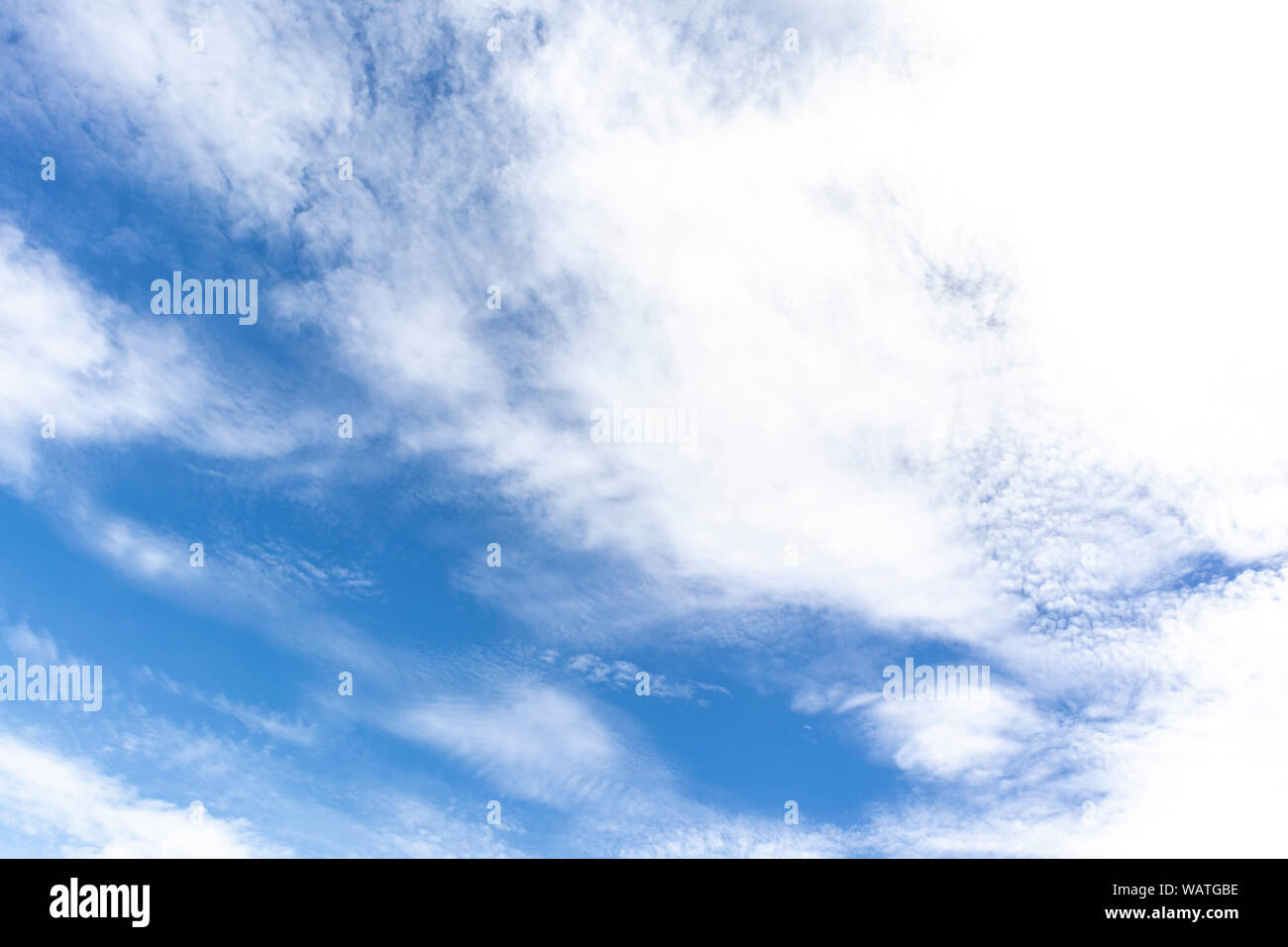 Beautiful blue sky with cloudy background and texture Stock Photo - Alamy