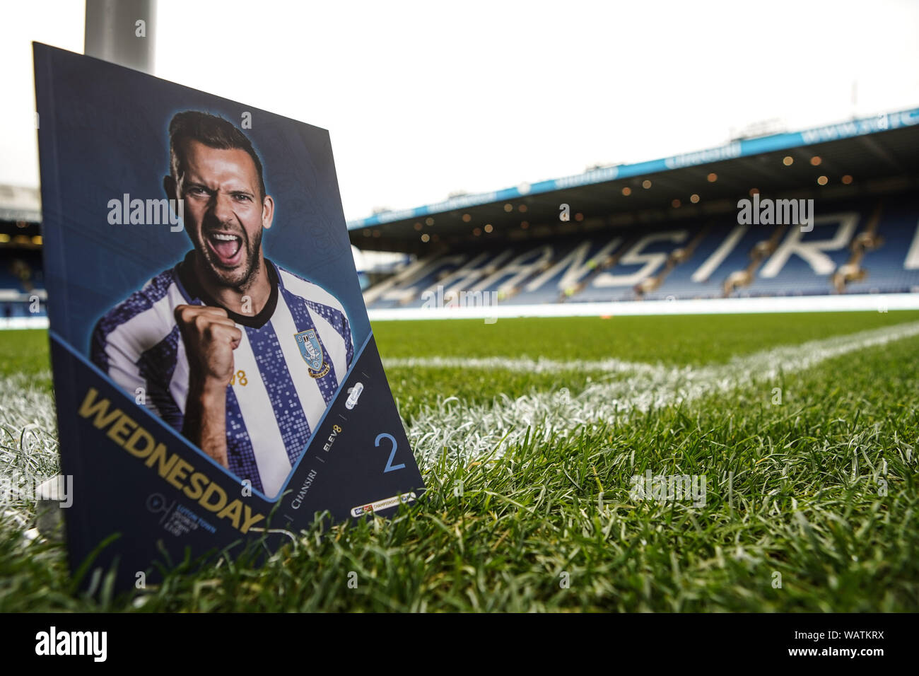 20th August 2019 , Hillsborough, Sheffield, England; Sky Bet Championship, Sheffield Wednesday vs Luton Town :  Pre game at Hillsborough  Credit: Kurt Fairhurst/News Images,  English Football League images are subject to DataCo Licence Stock Photo