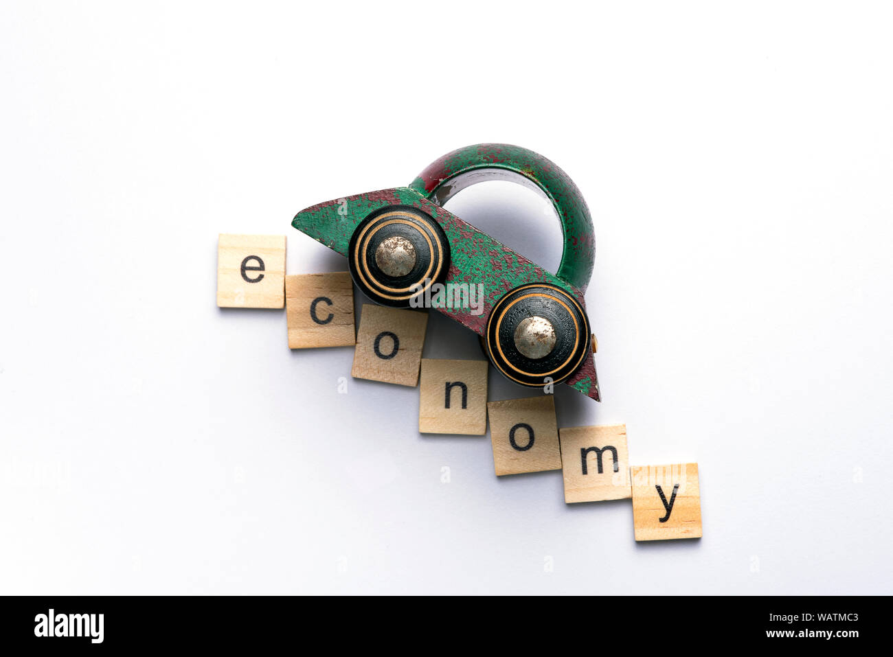 Automobile Industry crisis, economy down fall, economic depression Stock Photo