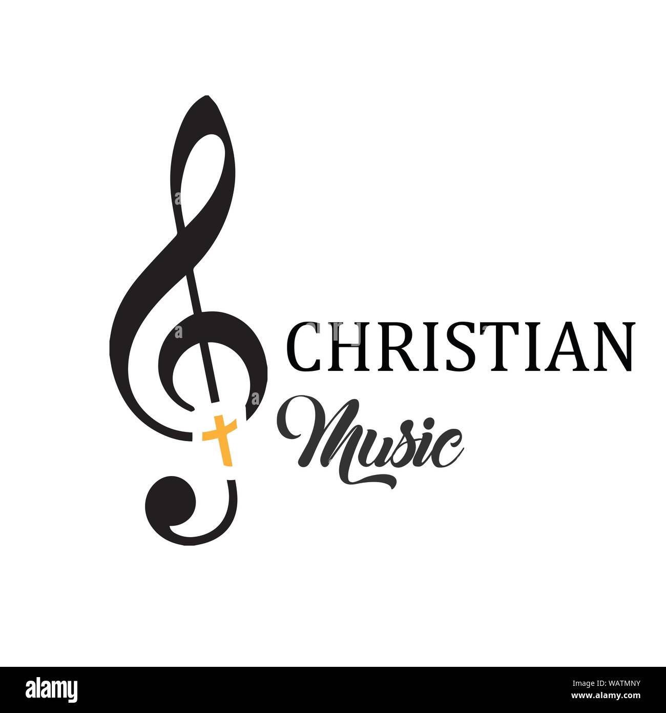 Christian Music Quote, typography for print or use as poster, card