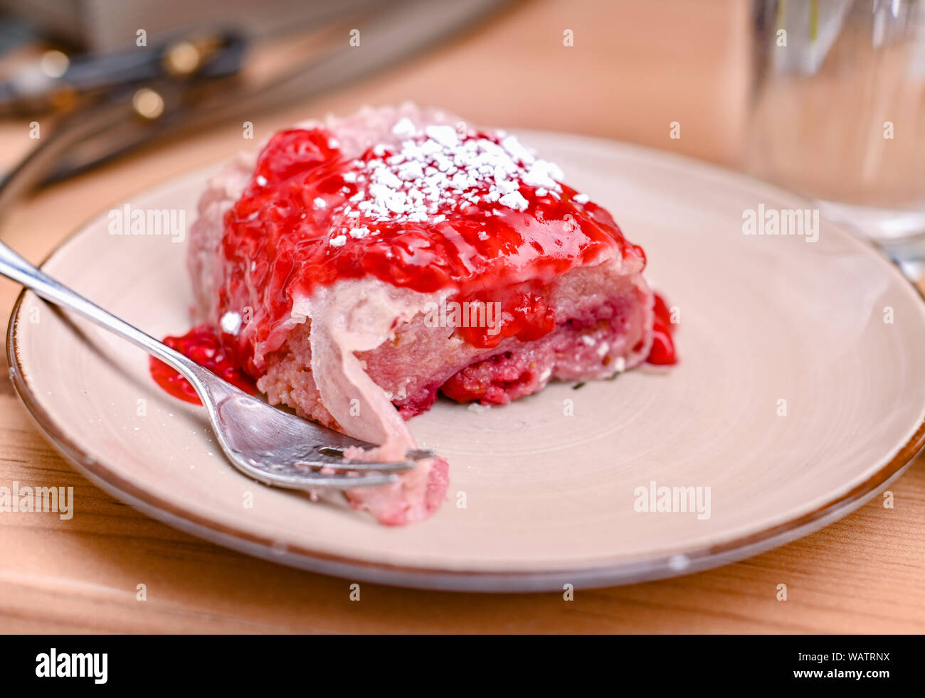 Traditional Slovenian Dessert Made Of Dough Cheese And Fruit
