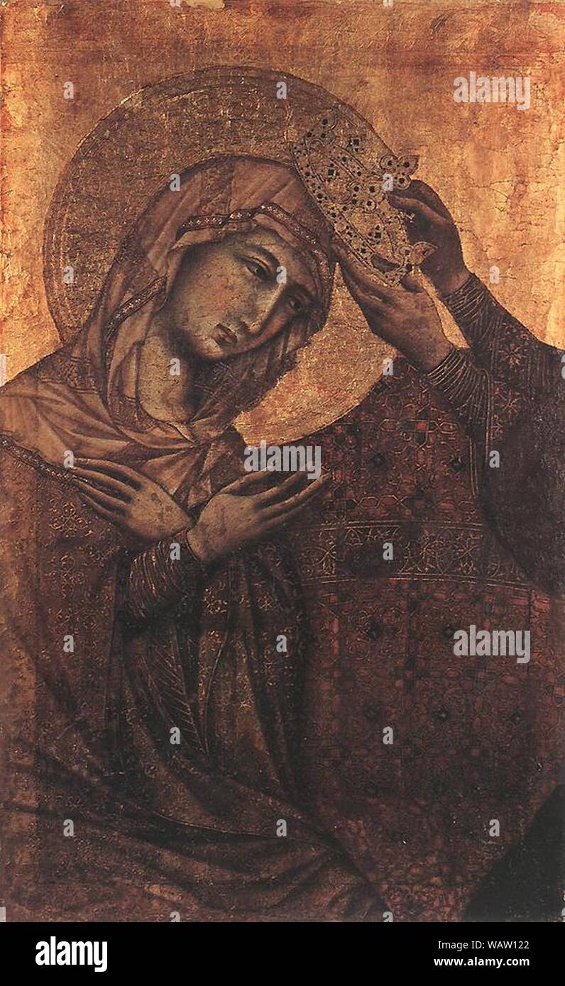 Duccio di Buoninsegna - Coronation of the Virgin Stock Photo - Alamy