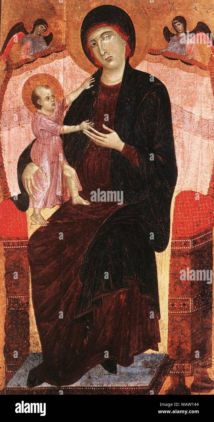 Duccio di Buoninsegna - Gualino Madonna Stock Photo - Alamy