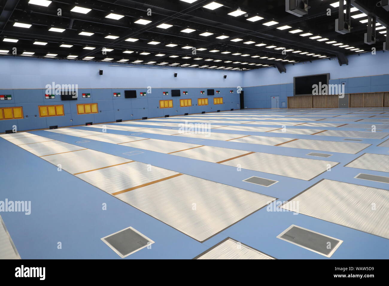 Fencing Training Roon General view of the Fencing Training room at a press preview of ...