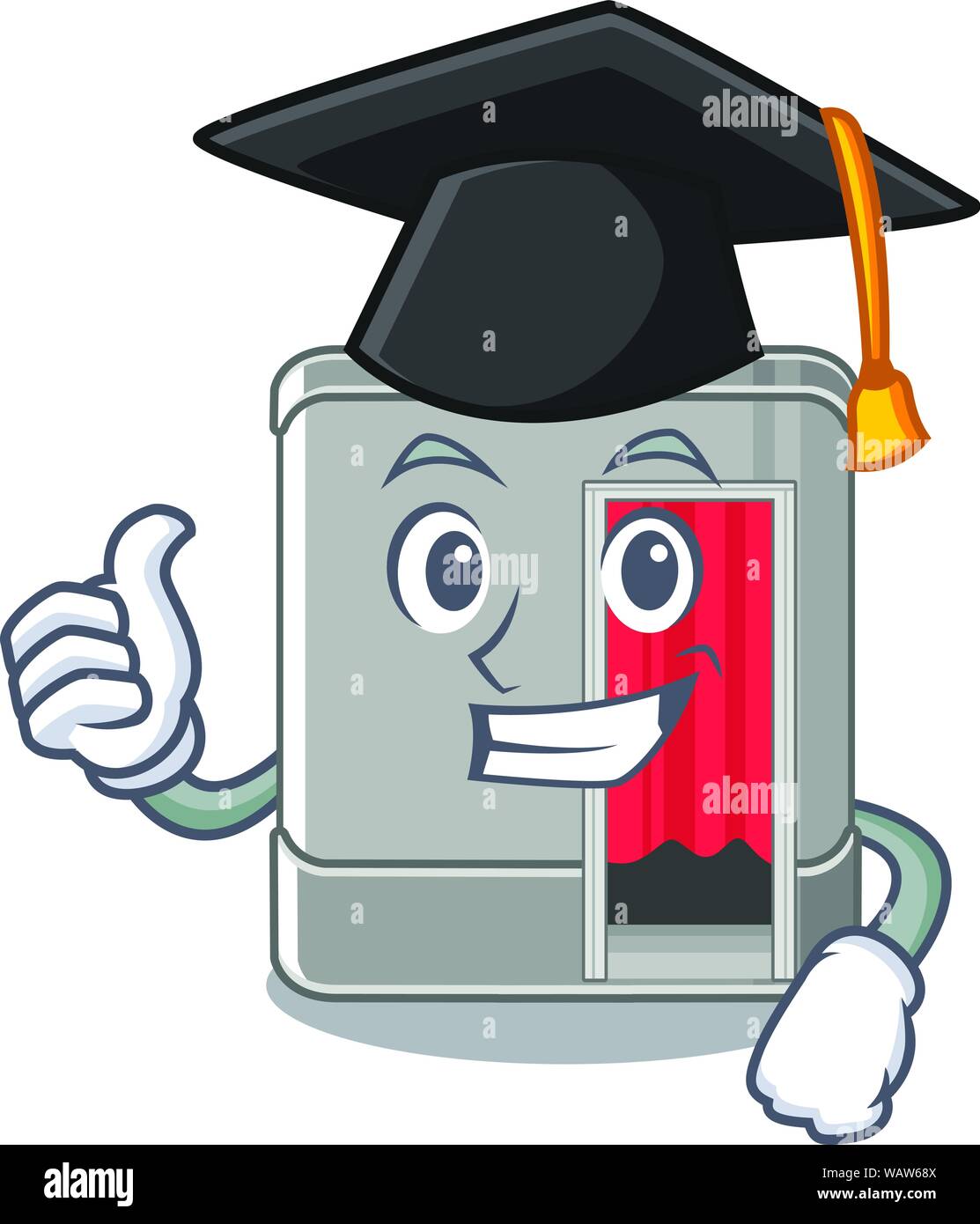 Graduation cartoon photo booth in living room Stock Vector Image & Art