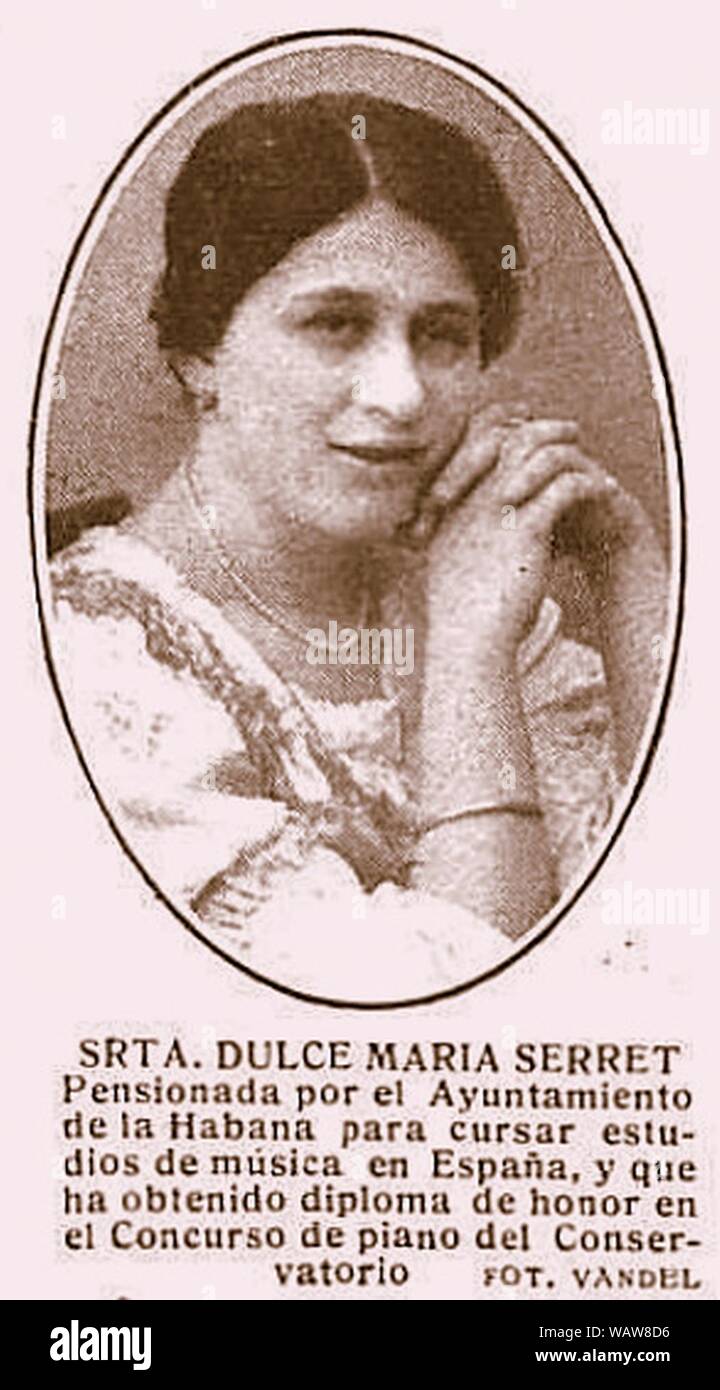 Dulce María Serret Mundo Grafico Madrid 11 July 1917. Stock Photo