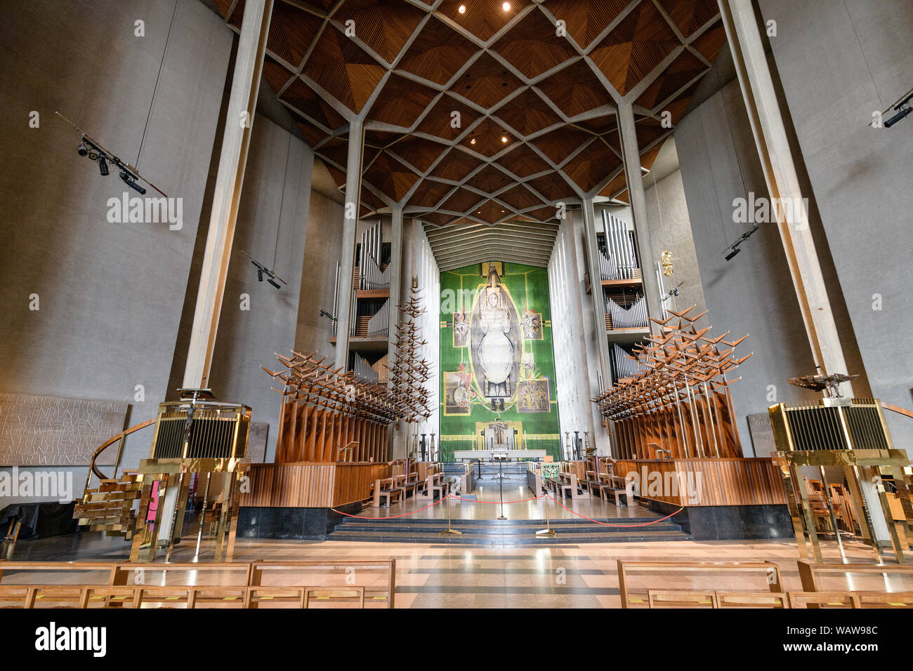 Coventry Cathedral interior Stock Photo - Alamy