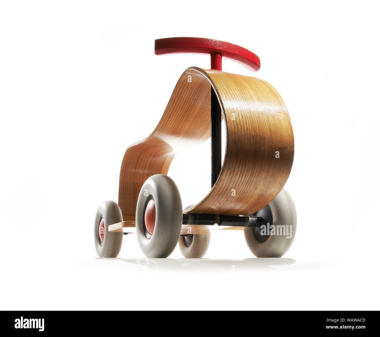 Vintage toy, wooden tricycle Stock Photo Alamy