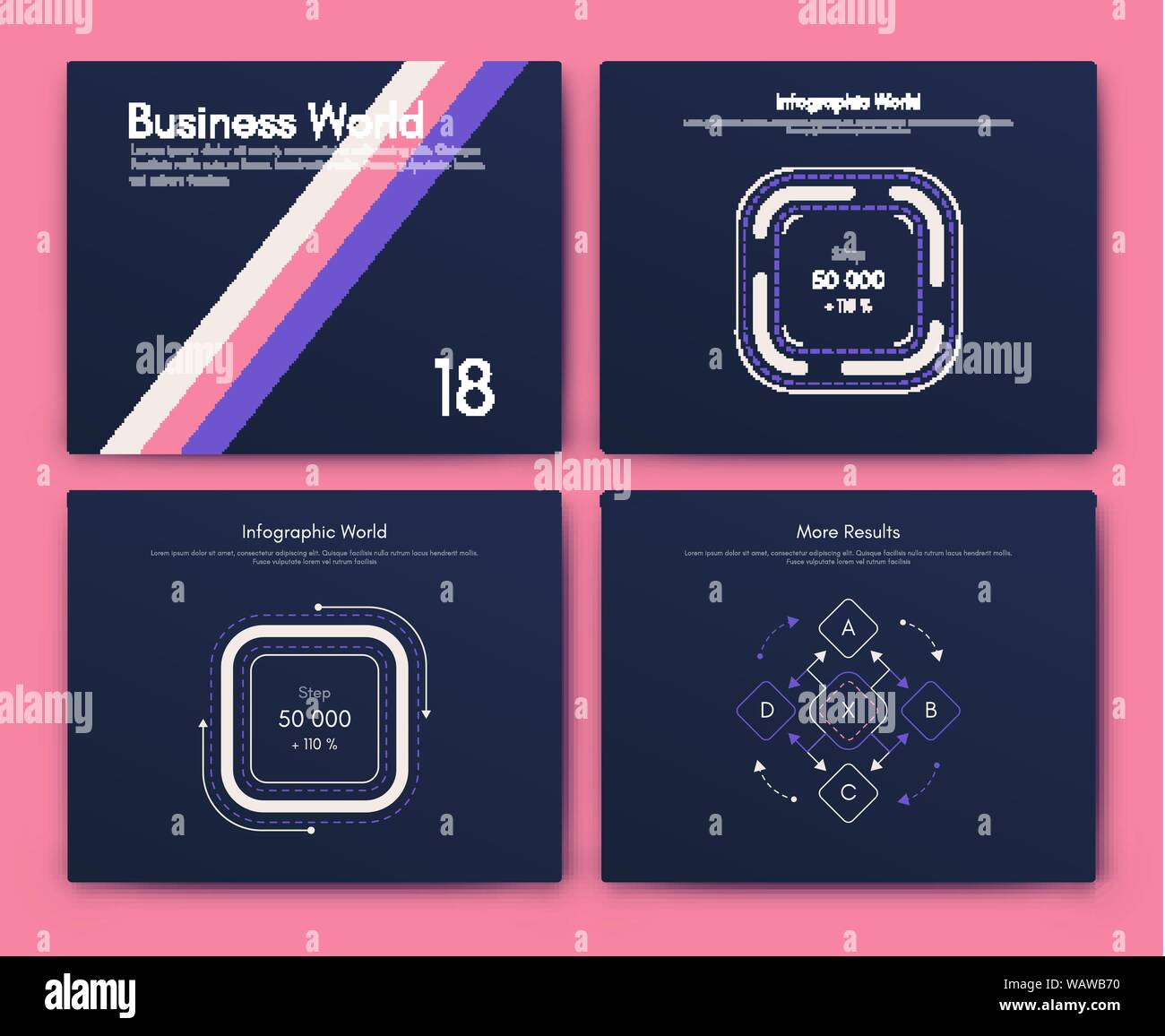 Infographic vector brochure elements for business illustration in