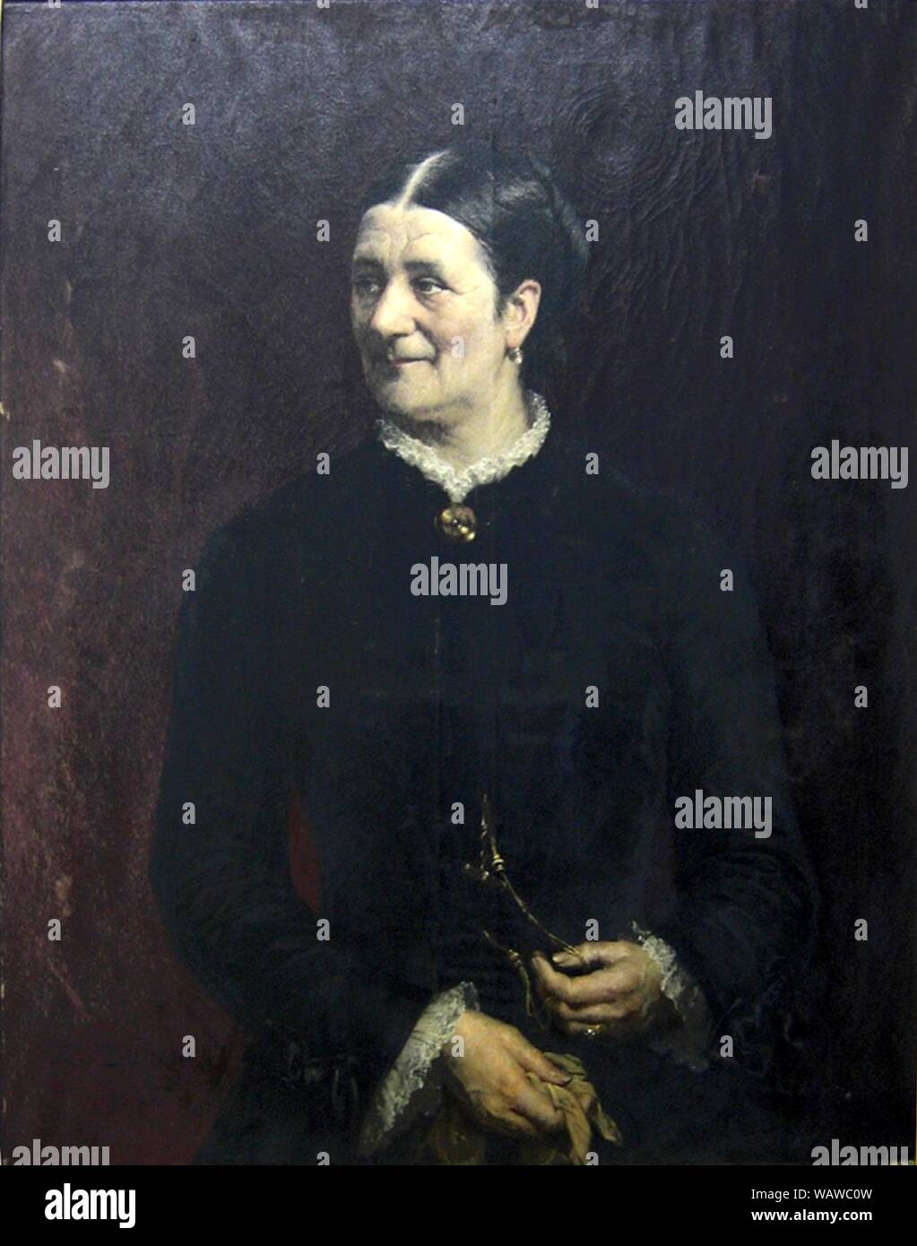 Dupain E-L - Portrait d'Anne-Louise Cassaigne (1882). Stock Photo