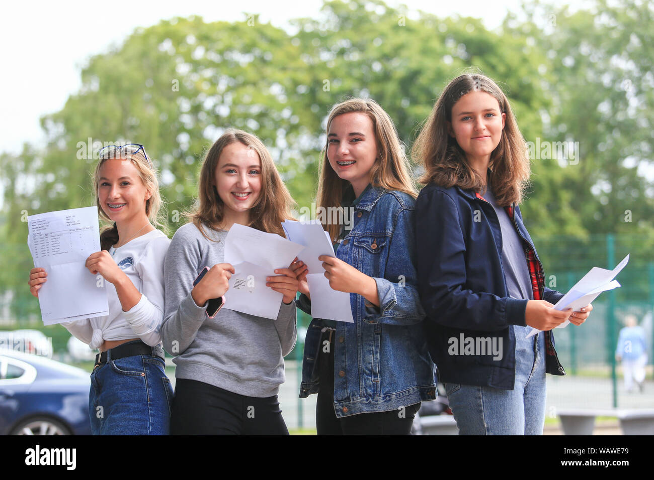 Gcse Exam Results Day Students With Their Exam Results Letters Outside A Secondary School Stock Photo Alamy Gcse Exam Results Day Students With Their Exam Results Letters Outside A Secondary School Stock Photo Alamy