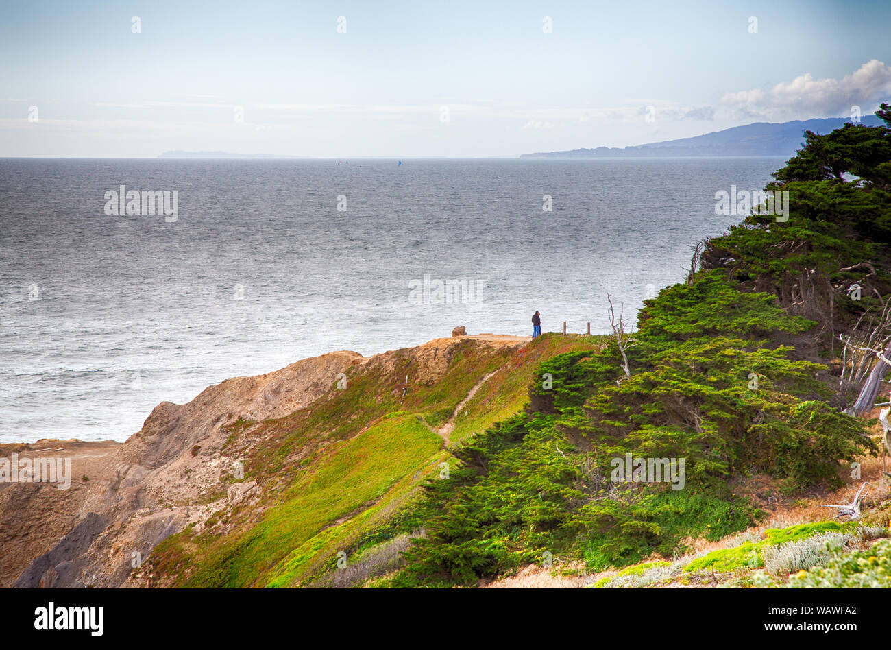 The now defunct Sutro Baths in San Francisco. Stock Photo